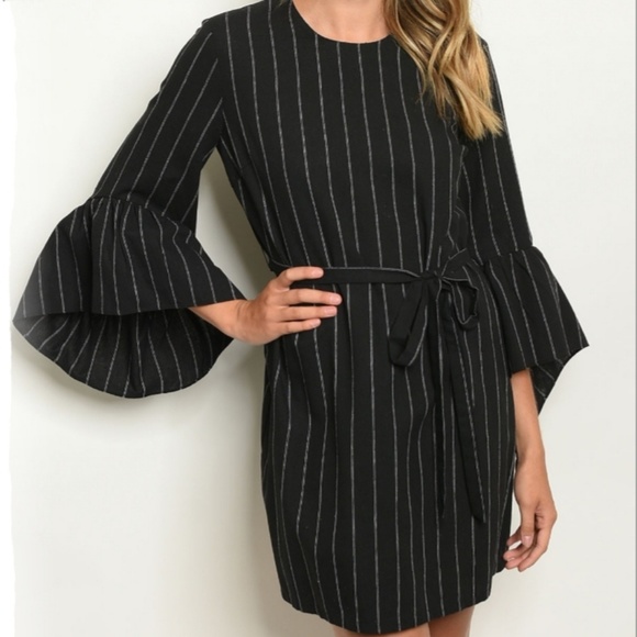 Ina Dresses & Skirts - Black Striped Dress